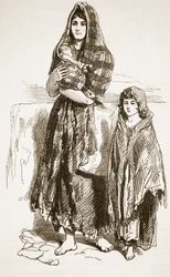 Femme et fille du Saltmarket, Glasgow, de 